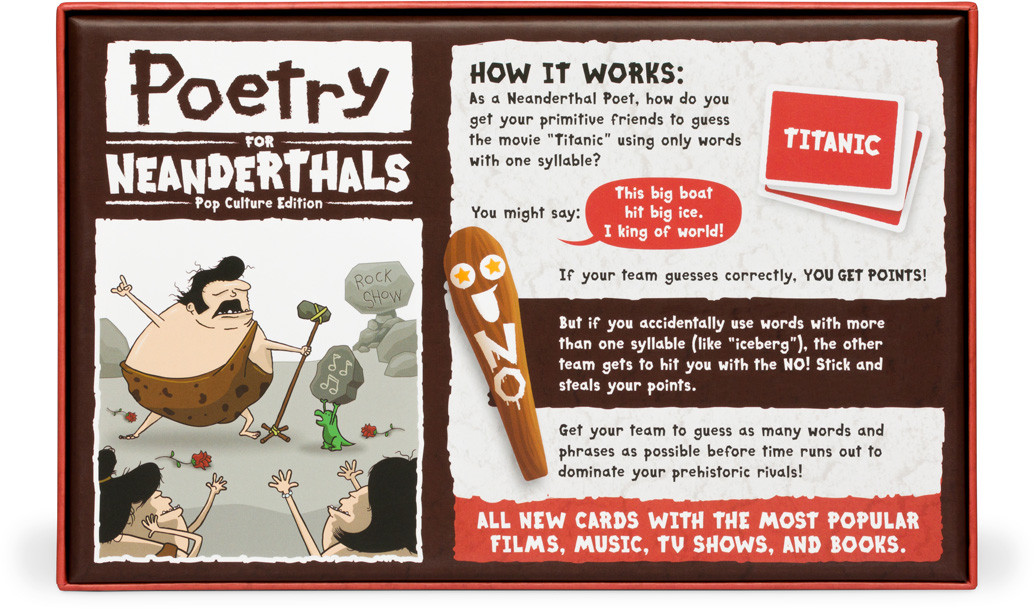 Poetry for Neanderthals : Pop Culture Edition
